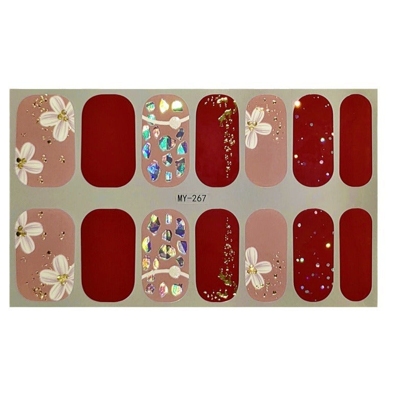 Wholesale MY Butterfly Baking Free Gel 5D Waterproof Diamond Like Nail Polish Stickers